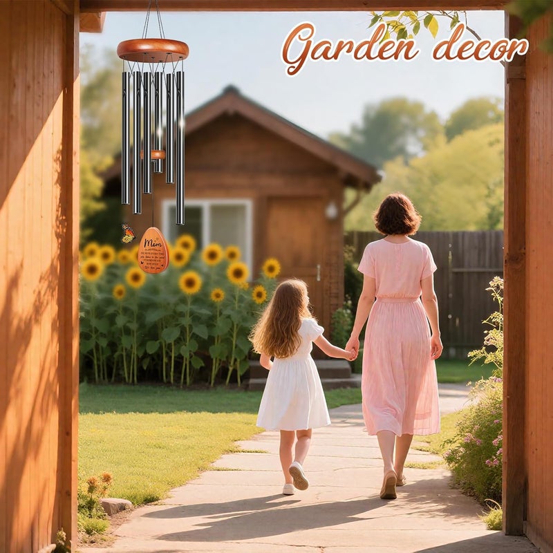 Winzwon Gifts for Mom Grandma, Wind Chimes for Outside, Mother Birthday Gifts from Daughter Son, Garden Patio Balcony Yard Decor, Christmas for Mom - Image 5